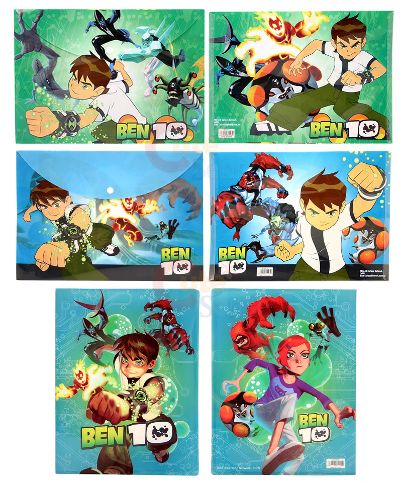 Ben 10 Alien Force 3PC File Jacket / Clear Folder Set  