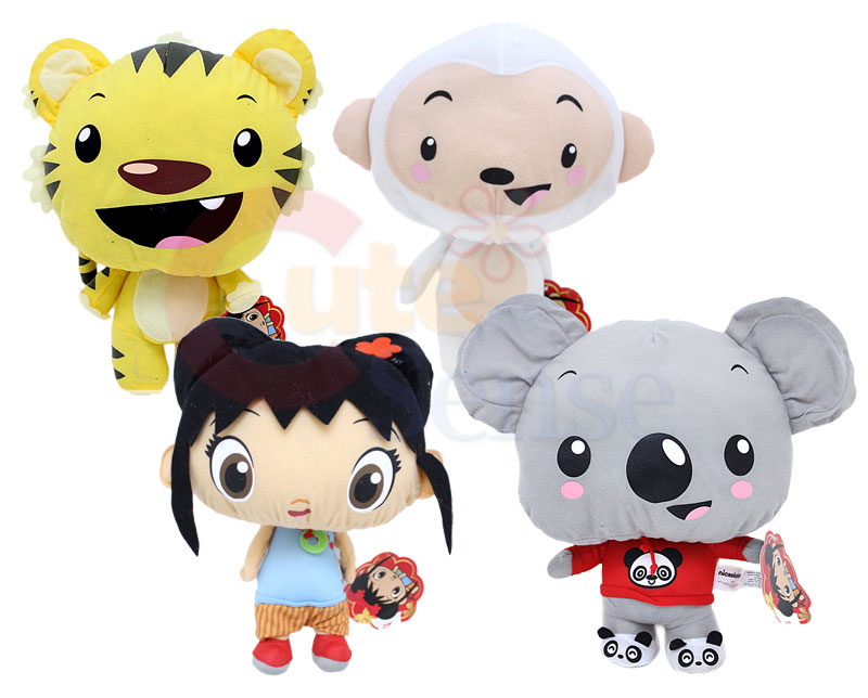 Ni Hao Kai Lan/Rintoo/Tolee/Hoho Plush Doll Set 12in L  