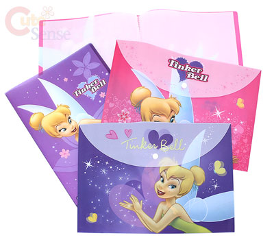   Disney Tinkerbell File Jacket / Clear Folder Set 4PC