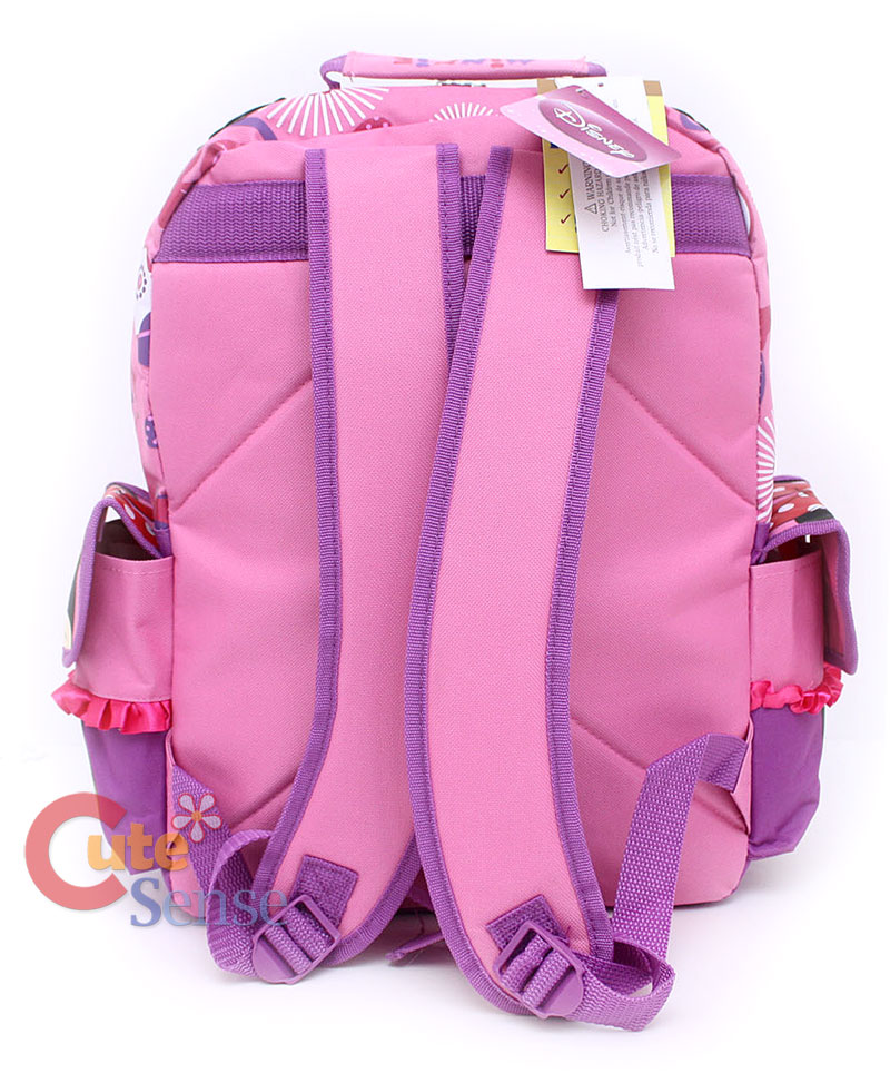 Disney Minnie Mouse Backpack School Bag w/3D Bow Pink & Purple 16 ...