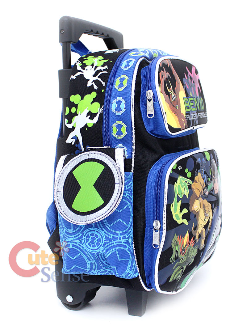 Ben 10 School Roller Bag Rolling Backpack Navy 3