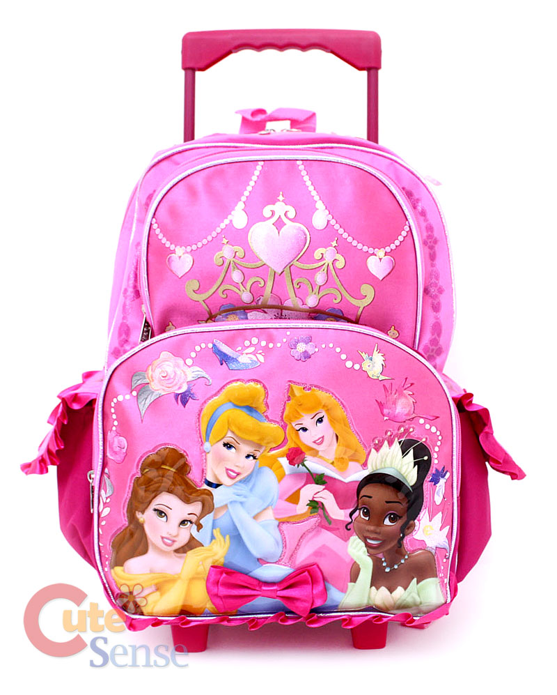 Disney Princesses w/Tiana Roller School Bakcpack/Bag  L  