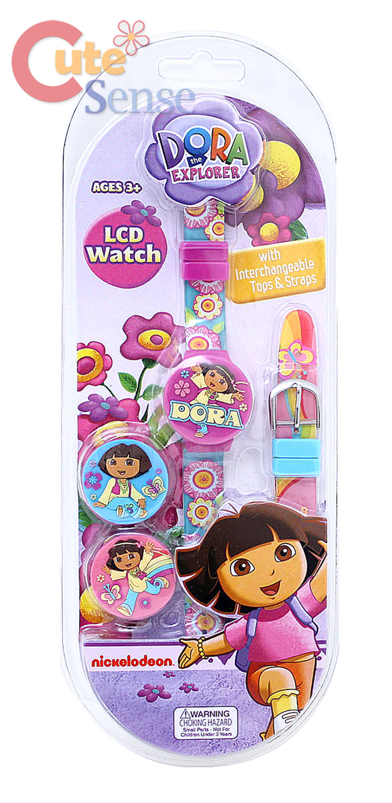 Dora The Explorer Digital Flip Wrist Watch w/ Extra Cap  