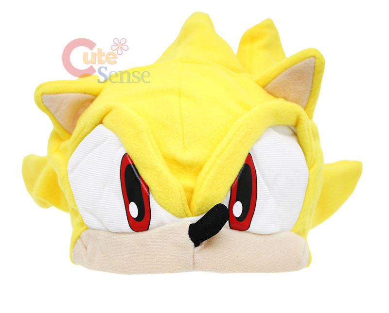 Sonic X Super Sonic Plush Hat /Beanie Cosplay/Costumes  