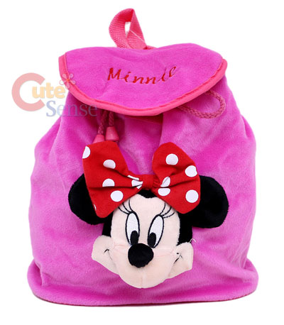 Disney Minnie Mouse PlushBackpack Bag w/Plush Doll 10  