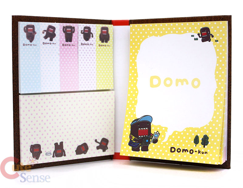 Domo Kun Post it Memo Note Stationery  Licensed 2 Pack  