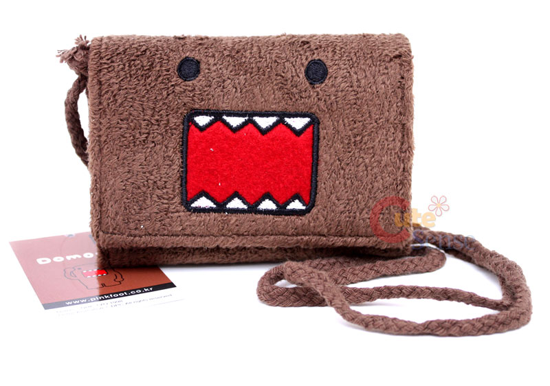 Domo Kun Plush Tri Fold Wallet with Removable Strap  Classic