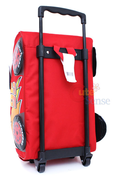 Cars Mcqueen Rolling Bag / Luggage Travel Trolley Roller  3D Shape 