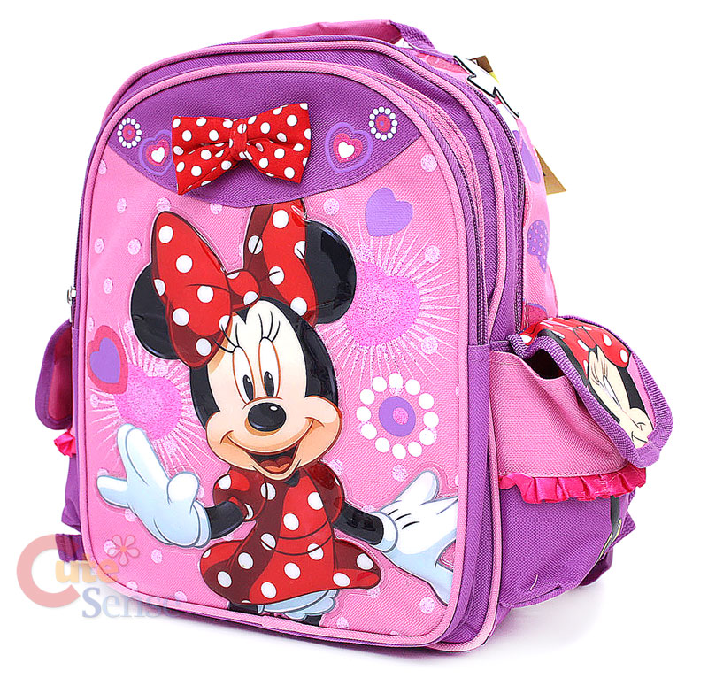 Disney Minnie Mouse School Backpack Bag w/3D Bow-12