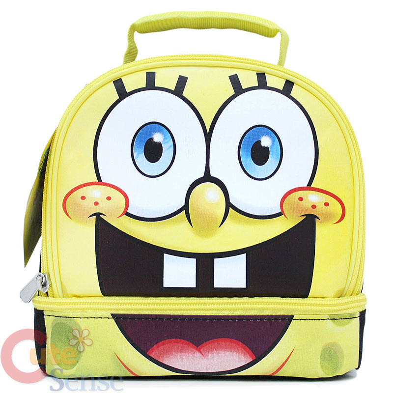 Nick Jr Spongebob Insulated School Lunch Box Snack Bag (2 Layers)