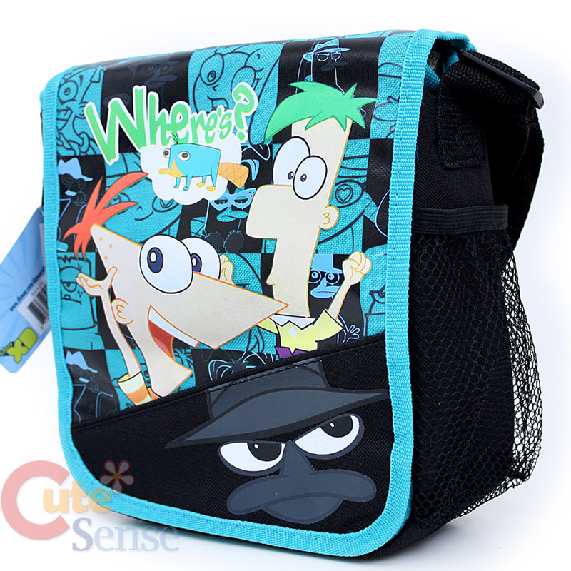 Phineas &Ferb School Roller Backpack Lunch Bag Set Hero  