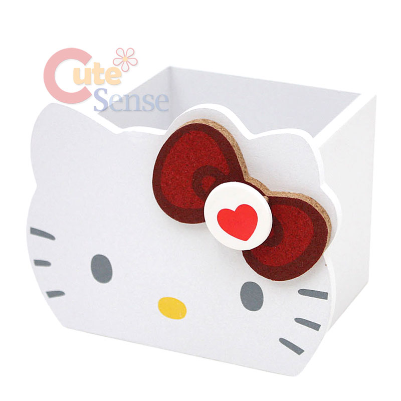Hello Kitty Face Pencil Case Wood Organizer | Hello kitty, Sanrio hello ...