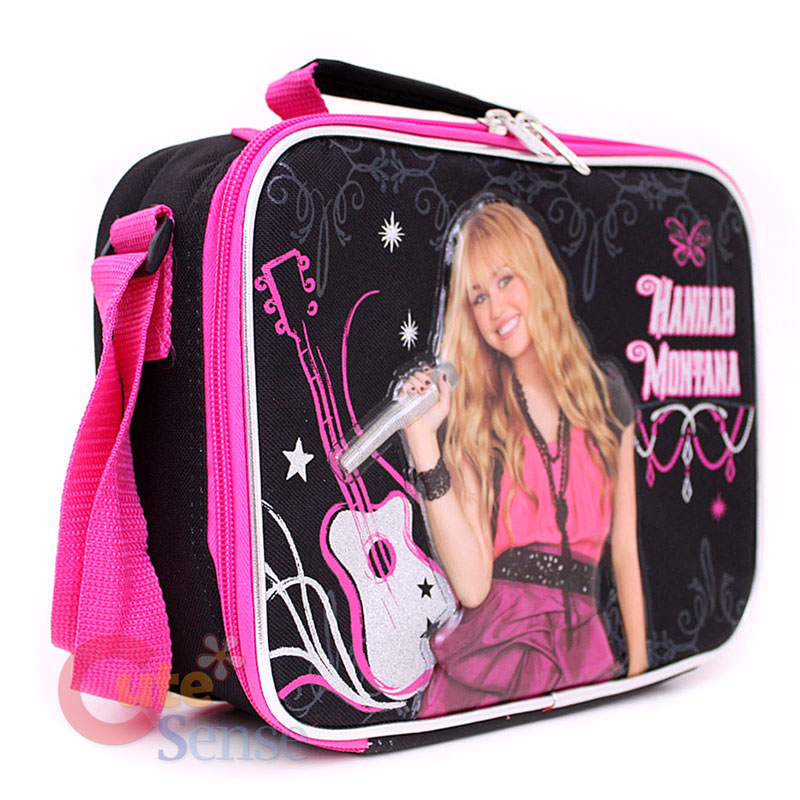 Disney Hannah Montana School Lunch Bag Insulated Snack Box Guitar ...