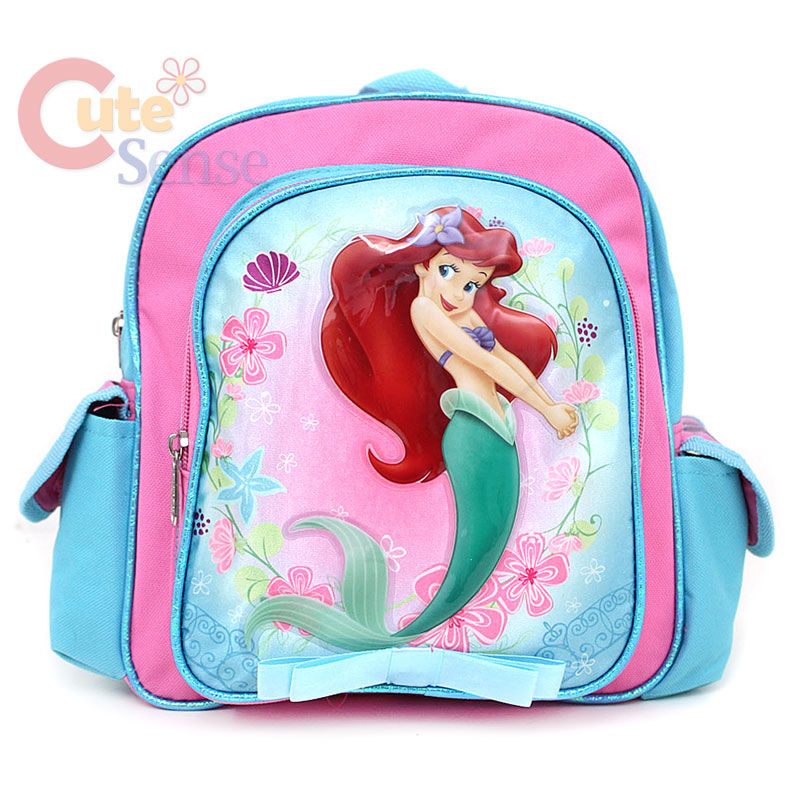 Disney Little Mermaid Ariel School Backpack Toddler Small Bag-10