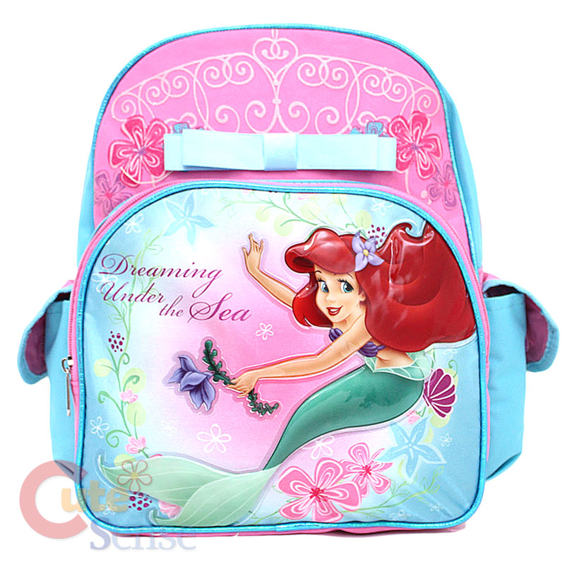 Disney Little Mermaid Ariel School Backpack/Bag  12 Medium  