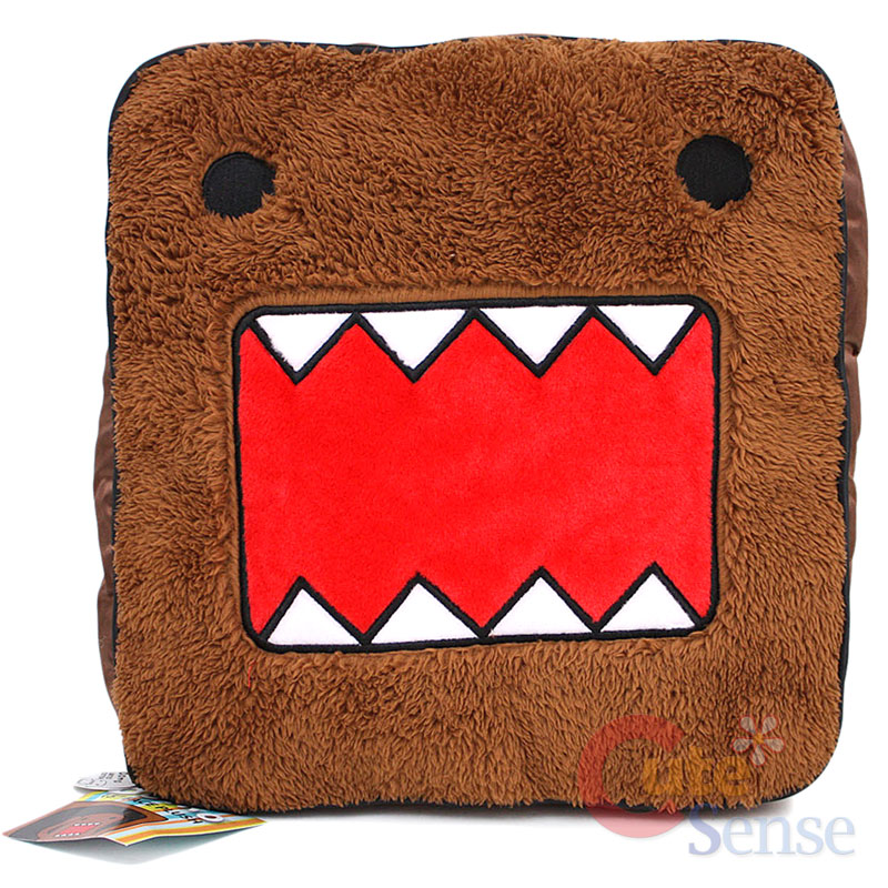 Domo Kun Plush Face Pillow Cushion 15  Licensed Home/Office/Auto 