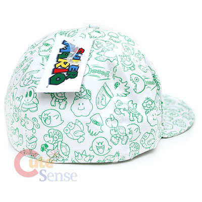 Nintendo Super Maio Green Mushroom 1 Up Flex Hat 2