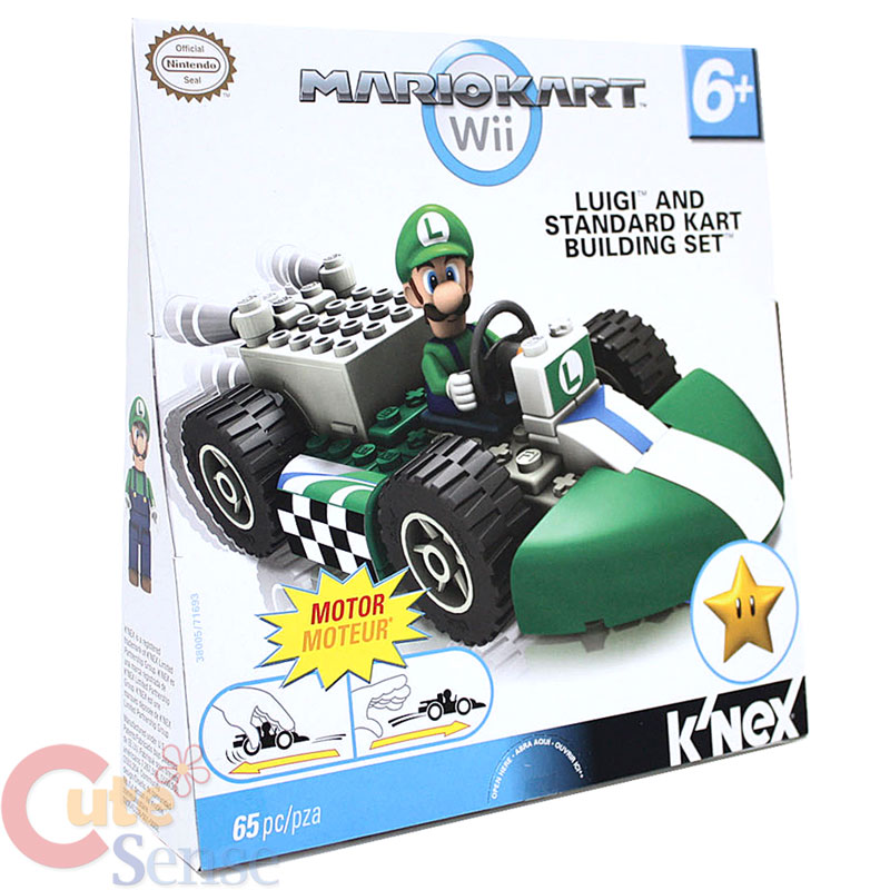   Super Mario Kart Wii Luigi Standard Kart Building Set / Lego  