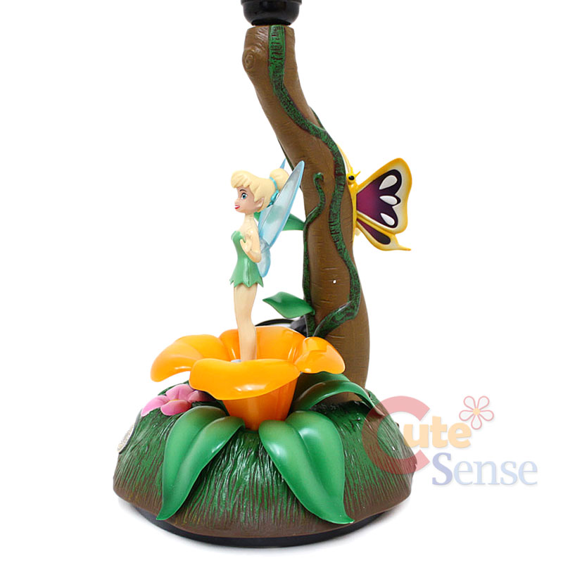 Disney TinkerBell Fairies Animated Lamp /Night Stand w/Music Play 110V 