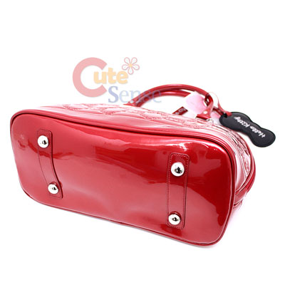 Sanrio Hello Kitty Embossed Hand Bag   Metallic Red Loungefly Bag 