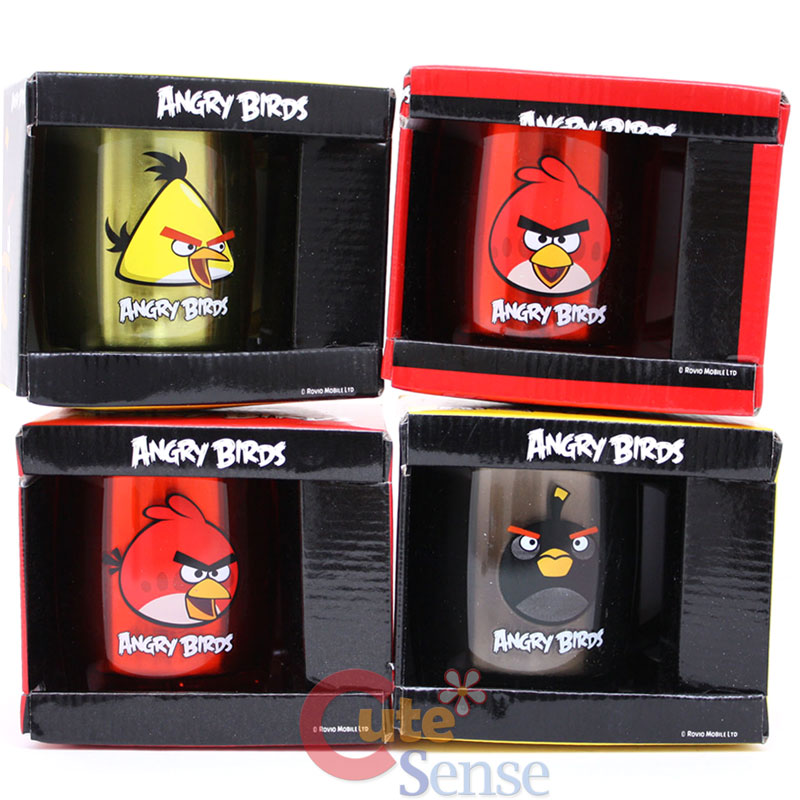 Rovio Angry Birds Stainless Grip Handle Tumbler Mug Red Bird 3