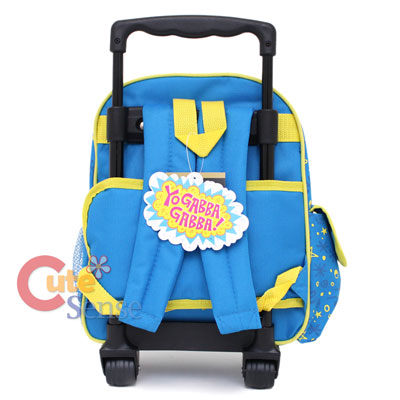 Yo Gabba Gabba Rolling Schoo Backpack 12 Medium Roller Bag Muno Plex 