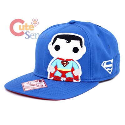 Funko Superman Pop Heroes Snapback Flat Bill Cap Baby Super Man 