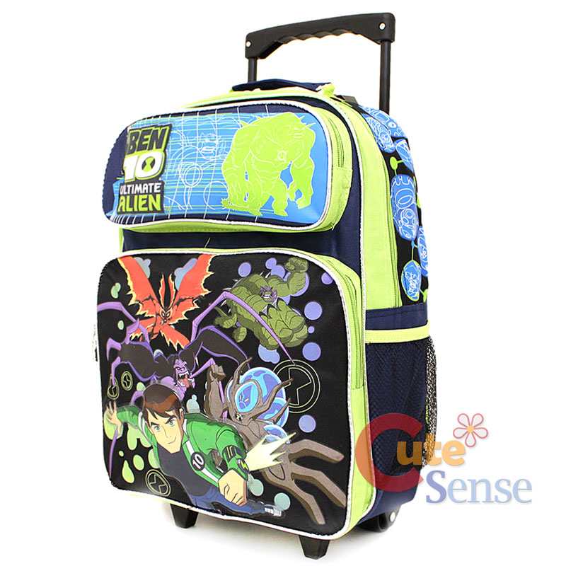 Ben 10 Alien Force School Roller Backpack Rolling Bag-L | eBay