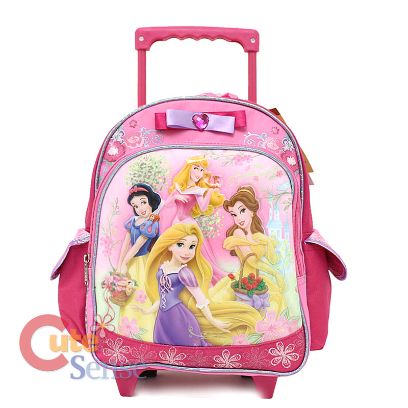 Disney Princess w/Tangled School Roller Backpack 12