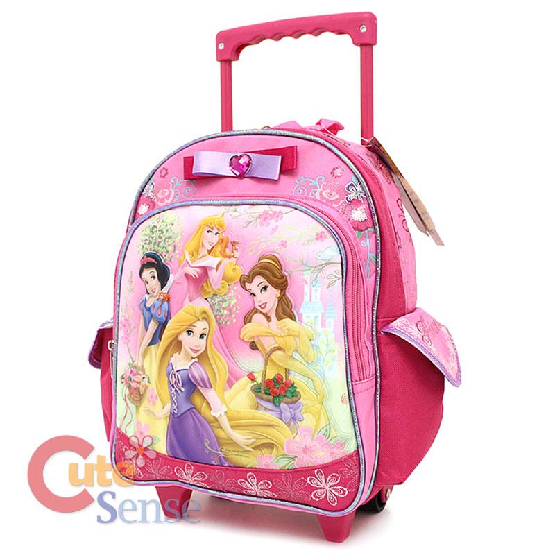 Disney Princess w/Tangled School Roller Backpack 12