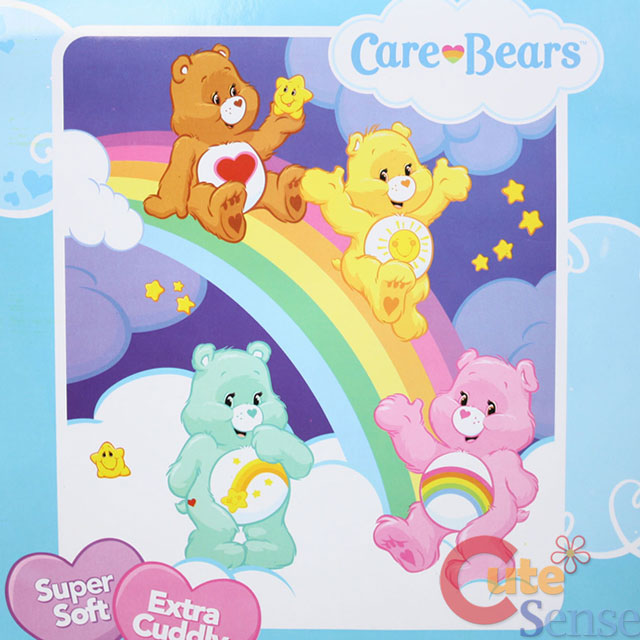 Care Bears Microfiber Plush Throw Blanket Slide Rainbow Twin (50x60) | eBay