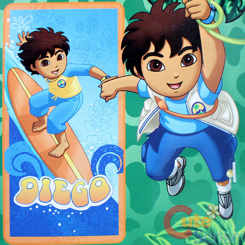 Go Diego Go Beach Towel Bath Towel 30x60 Cotton - Surfing | eBay