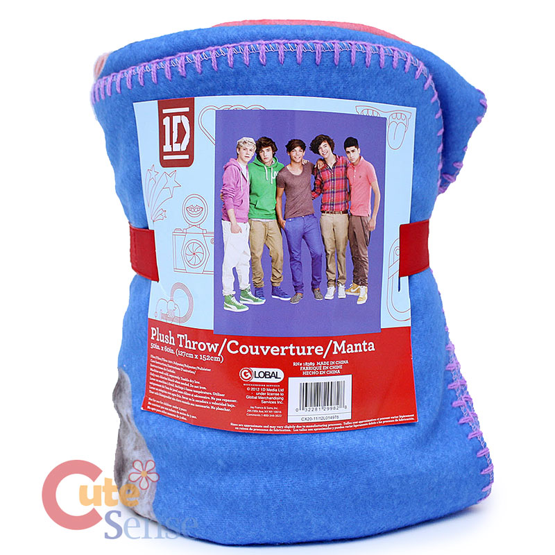 One Direction Fleece Throw Blanket 50x60 1D Band Blanket Niall Zayn ...