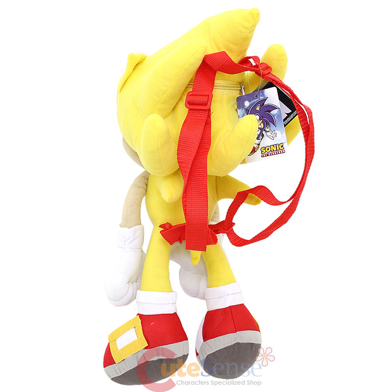 The Hedgehog Super Sonic Plush Doll Bag Custom Backpack 22