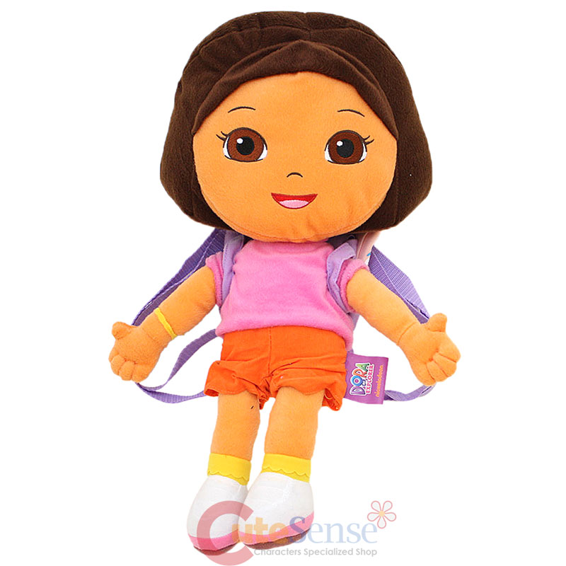 Dora The Explorer Dora Plush Doll Bag with Mr Backpack - 20