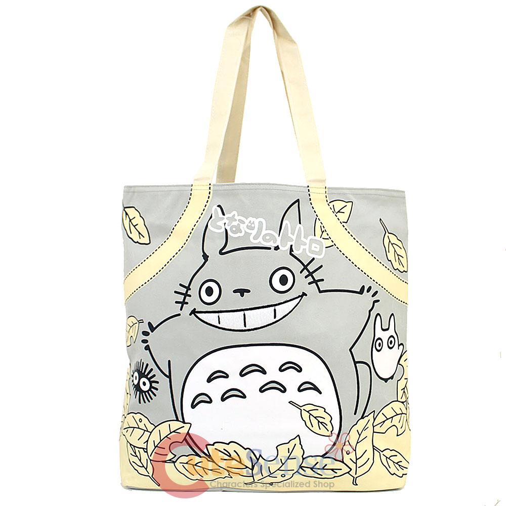 My Neighbor Grey Smile Tototo Canvas Tote Bag Diaper Shoulder Bag Soot ...