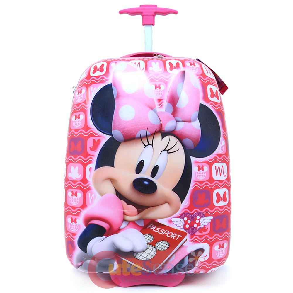 Disney Minnie Mouse ABS Rolling Luggage Trolley Bag Hard Shell Suit ...