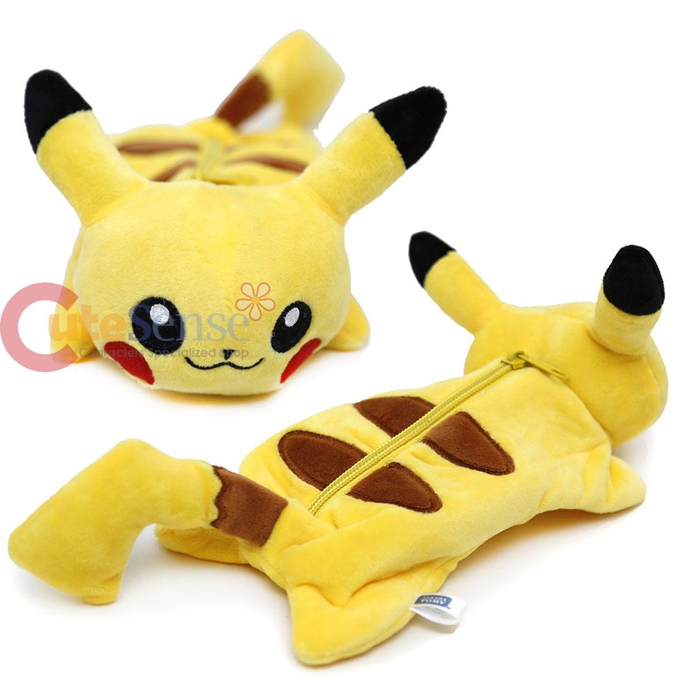 Pokemon Pikachu Pencil Case Plush Doll Pouch Bag | eBay